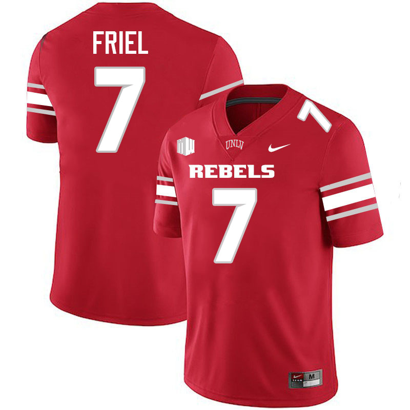 UNLV Rebels #7 Cameron Friel Jersey Football College Uniforms,Apparels-Scarlet